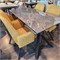 Стол DikLine DKX140 керамика Nebula Gold 10155